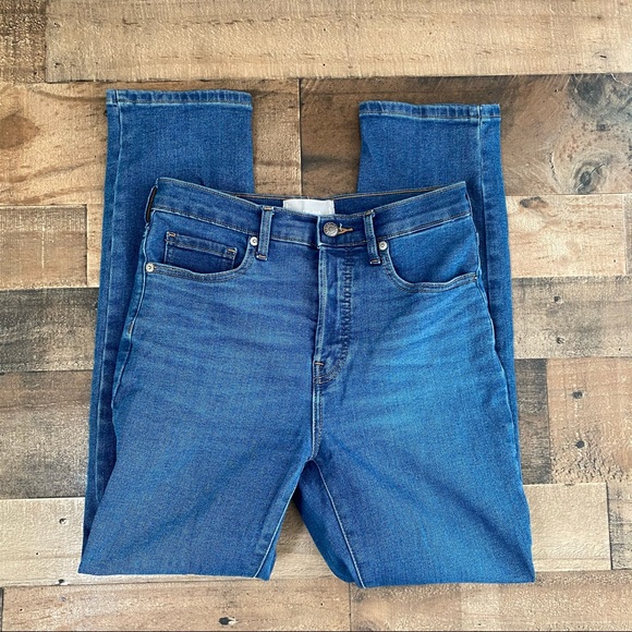 Everlane Denim - Everlane Cigarette High Rise Skinny Denim Jeans 27